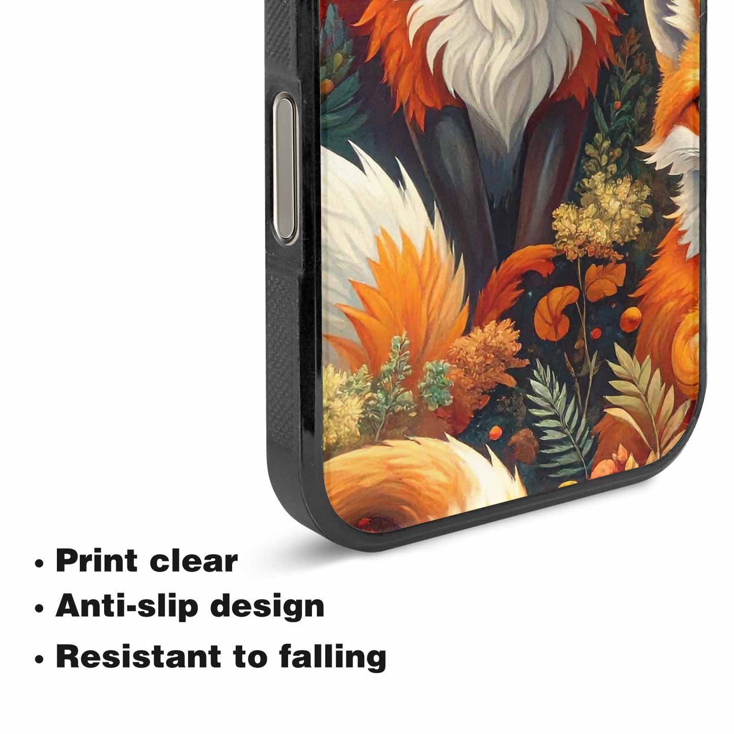 iPhone 16 Pro Case — Fox Forest Fox Forest Pattern Hundreds, Custom Made Phone Cover