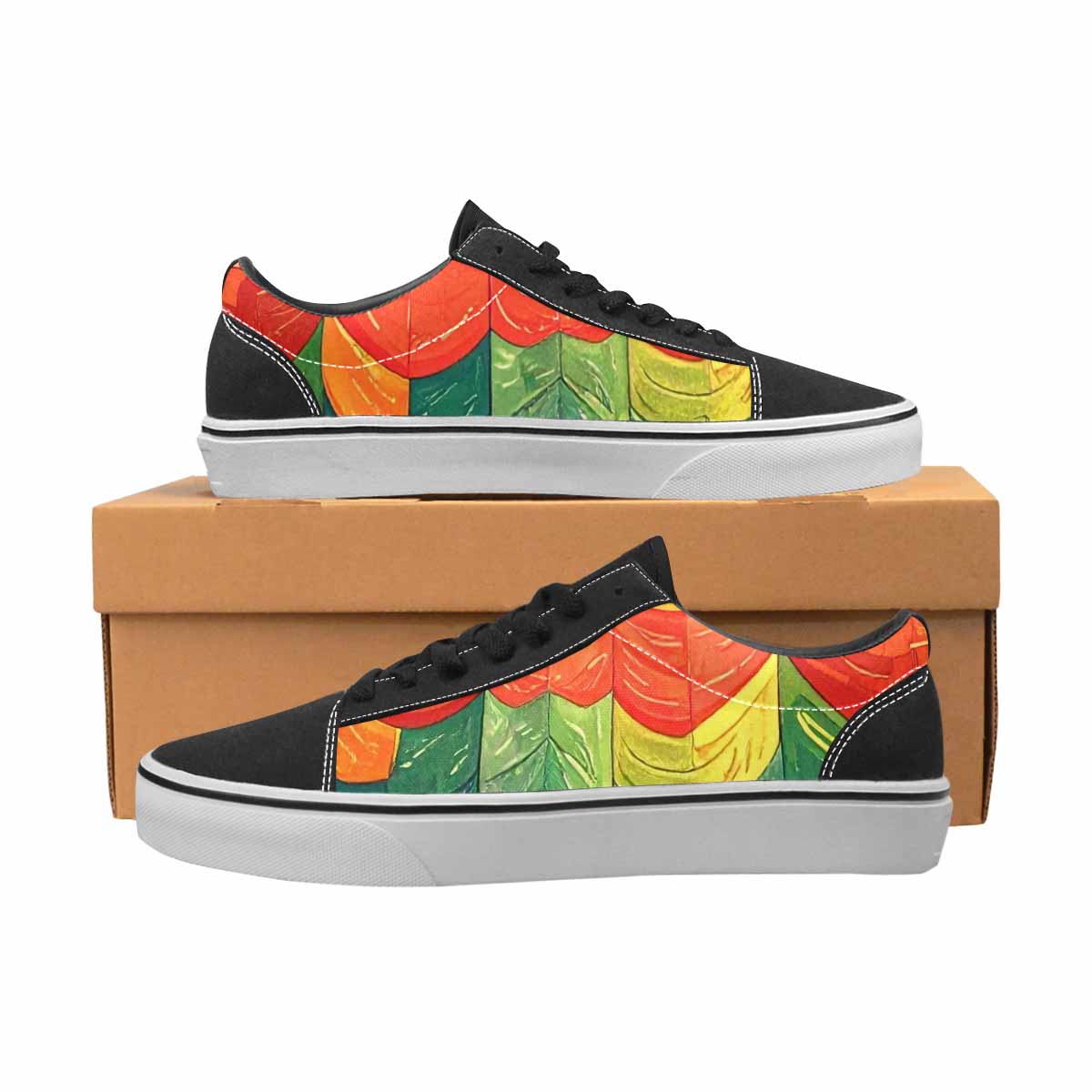 MEN'S Transgender Flag Color Canvas Lace-Up Dreamcore Shoes