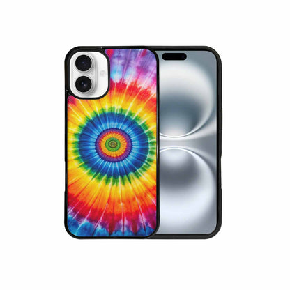 iPhone 16 Plus Case — A1 Fly Rainbow Spiral Tie Dye, Custom Phone Case