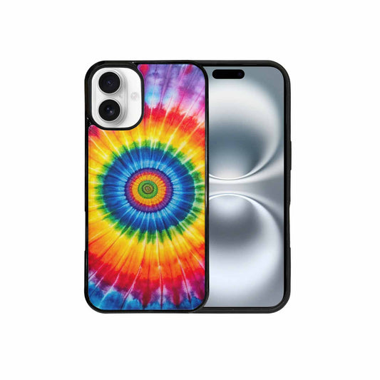 iPhone 16 Plus Case — A1 Fly Rainbow Spiral Tie Dye, Custom Phone Case