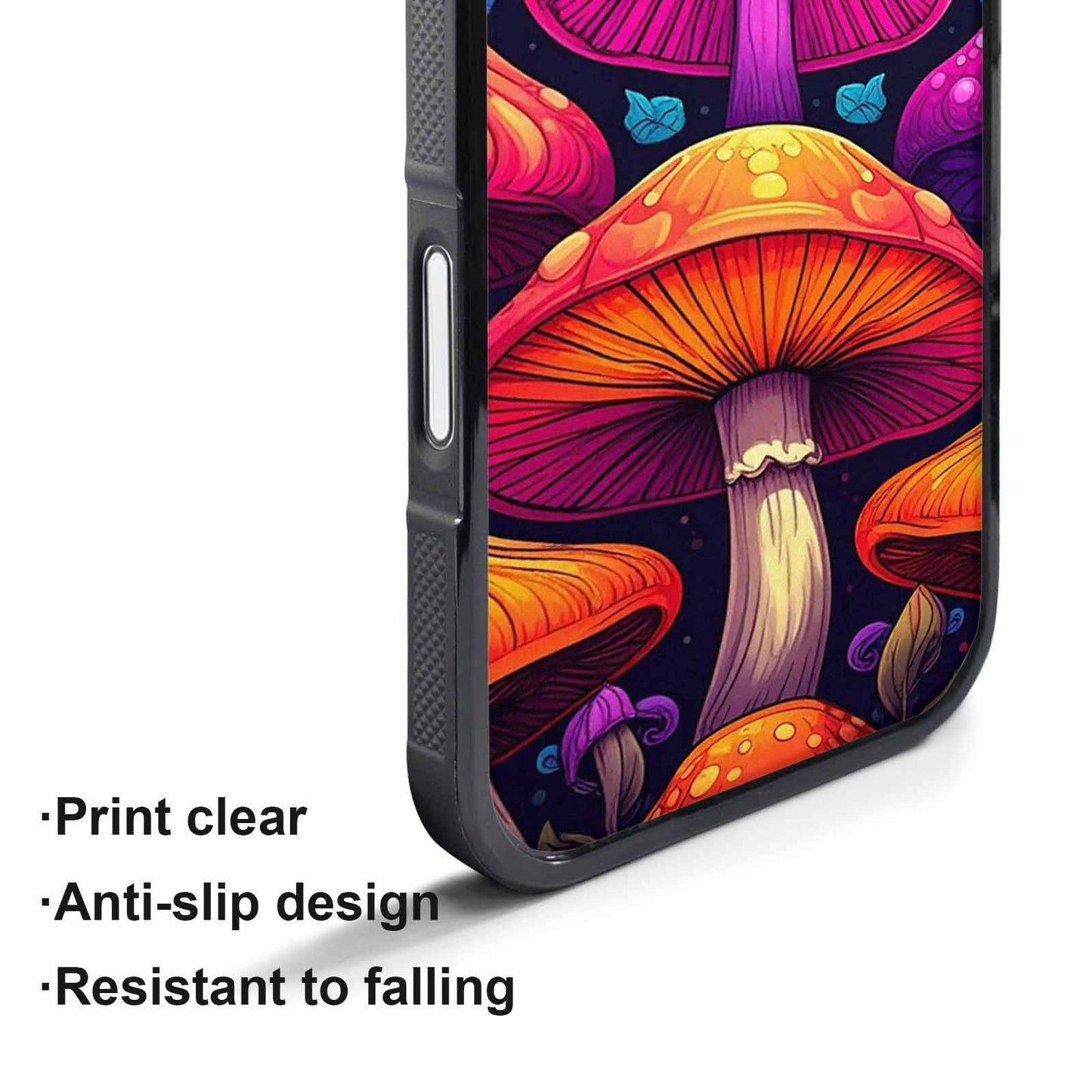 iPhone 17 Pro Case — Psychedelic Mushroom Cartoon Pattern Cartoon Cute, Original Design Phone Case
