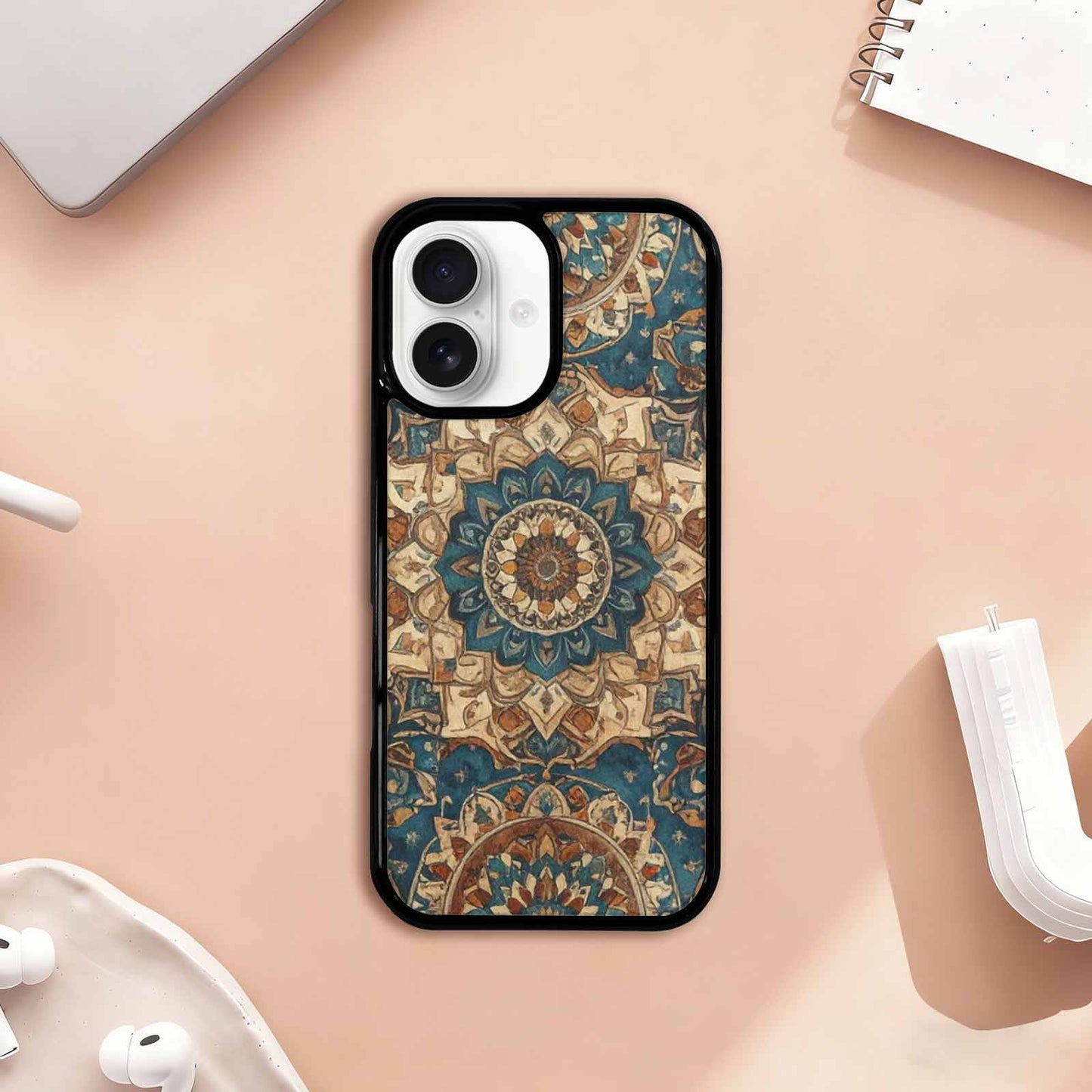 iPhone 17 Case — Small Mandala Pattern, Randomly Floral, Custom Made Phone Cover