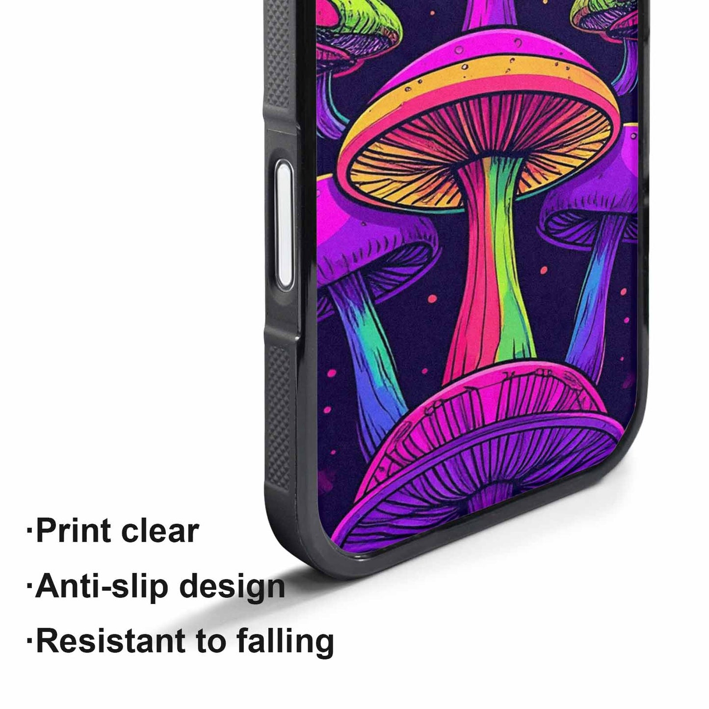 iPhone 17 Pro Max Case — Psychedelic Mushroom Cartoon Pattern Cartoon Cute, Custom Phone Case