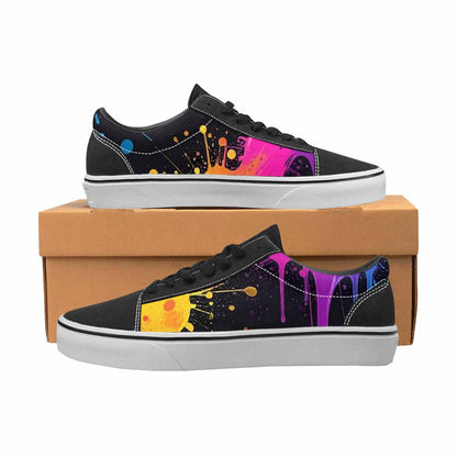 MEN'S Paint Splatter Canvas Lace-Up Dreamcore Custom Sneakers