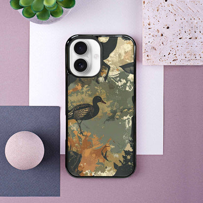 iPhone 16 Case — Hunting Camouflage Pattern With Deer And, Personalized Phone Case