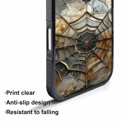 iPhone 17 Pro Case — Foil Galaxy Art Spider Galaxy Space, Unique Phone Case Design