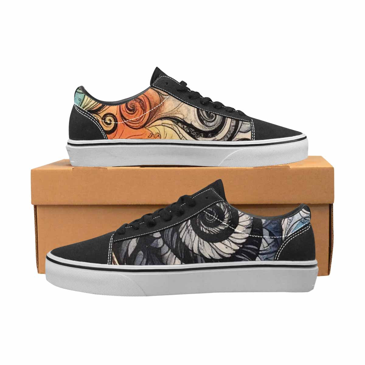 WOMEN'S Tie Lace-Up Canvas Cottagecore Custom Sneakers