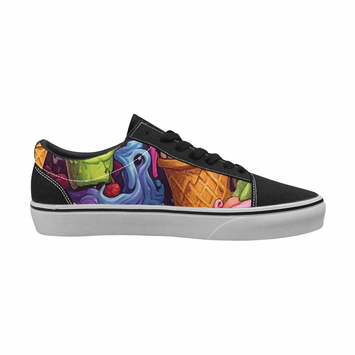 WOMEN'S Ice Cream Monsters  Lace-Up Canvas Dreamlike Shoes