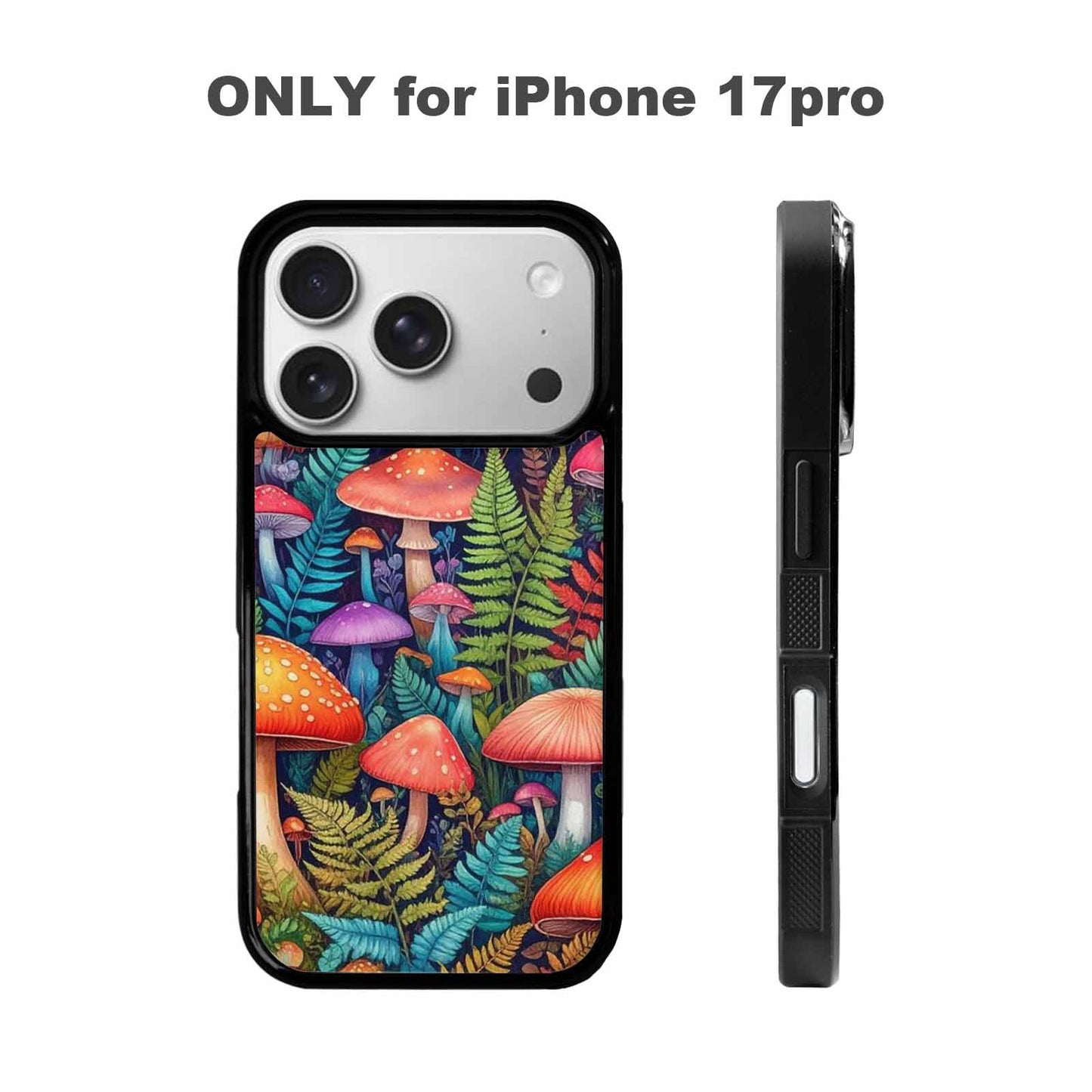 iPhone 17 Pro Case — Mushrooms Botanicalmushrooms P Y2v Floral, Personalized Phone Case