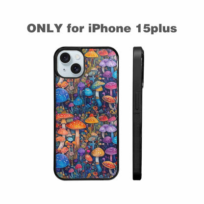 iPhone 15 Plus Case — Mushrooms General Mushrooms Pa, Custom Printed Phone Case