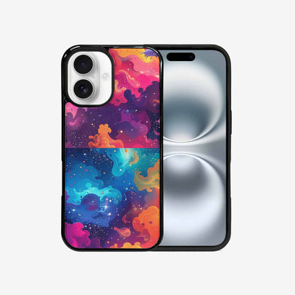 iPhone 16 Case — Cosmic Creature And Object Mashup Pattern, Custom Designed Case Cover