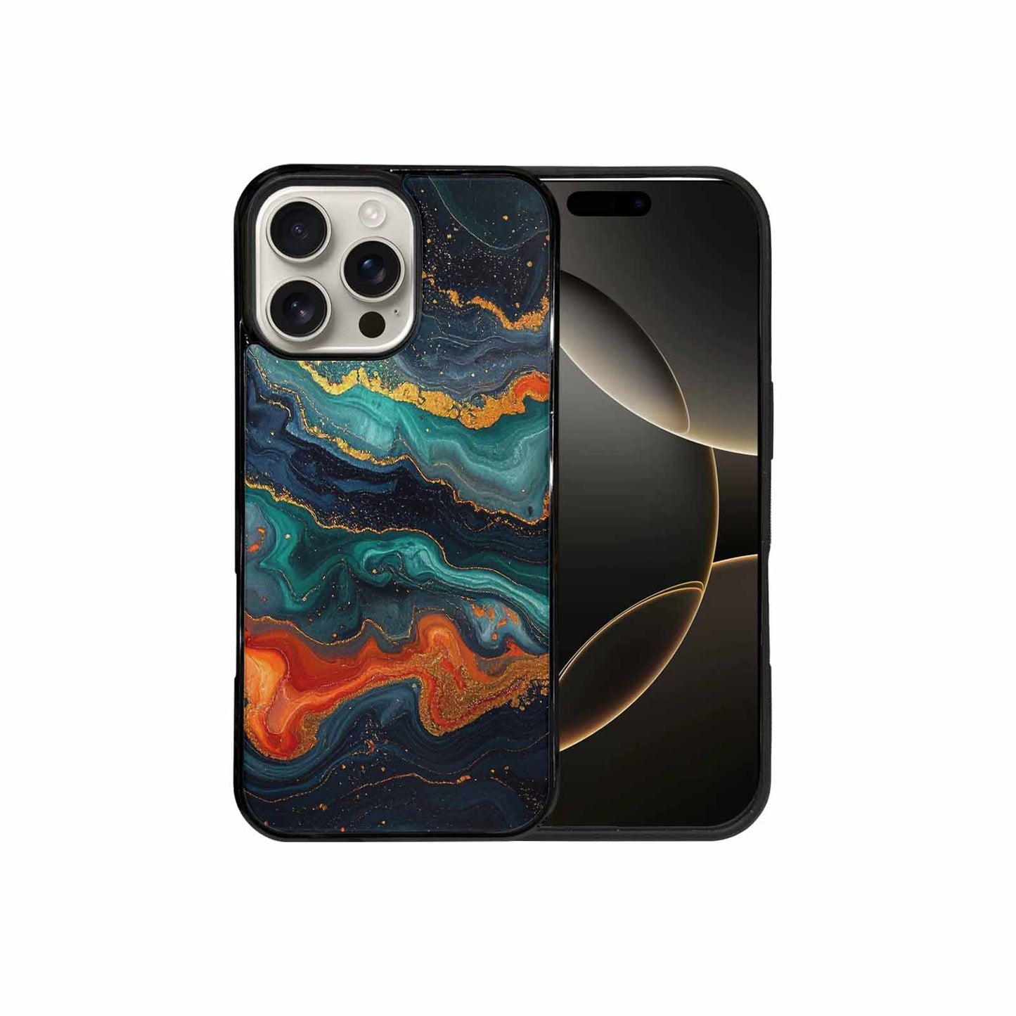 iPhone 16 Pro Max Case — Marble Dark, Original Design Phone Case