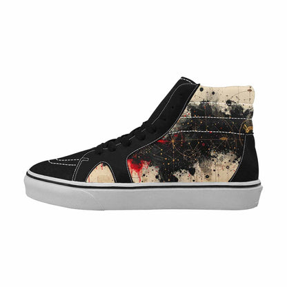 MEN'S Zodiac Constellation High Top Canvas Kaleidoscope Custom Sneakers