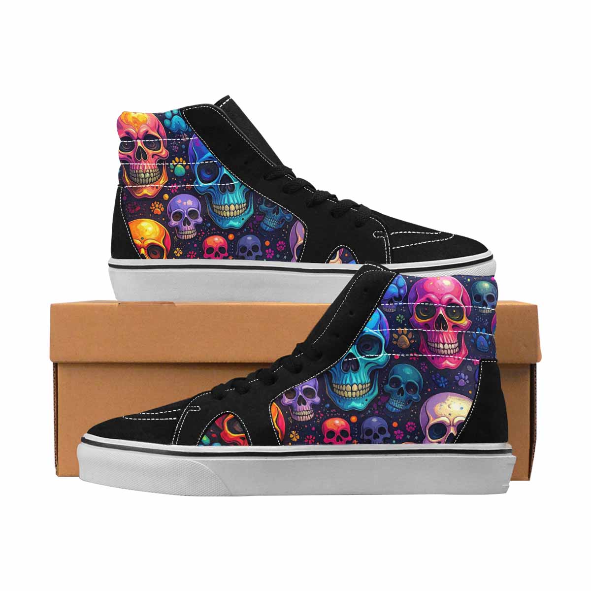 MEN'S Iridescent Paw Print Skull 3 Ferion