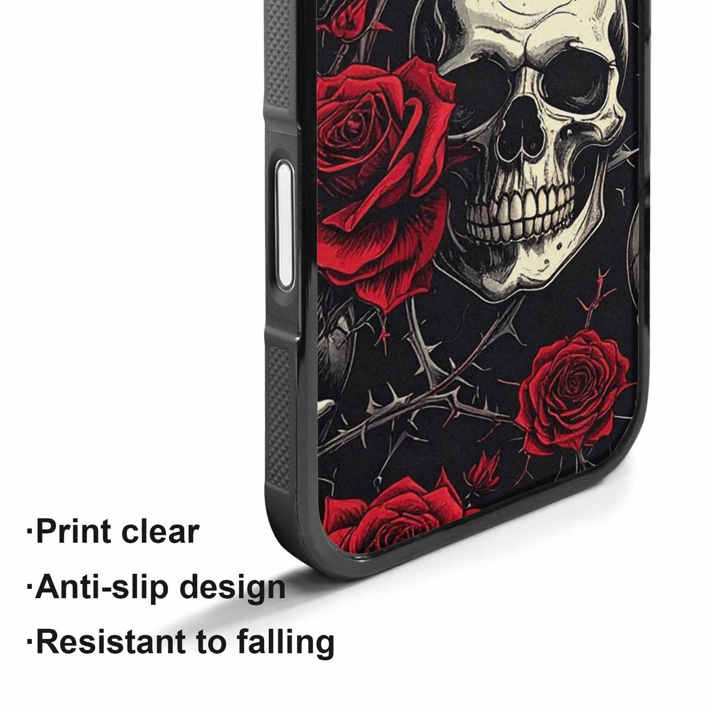 iPhone 17 Case — Ornate Gothic Skulls Roses Custom Gothic, Personalized Phone Case