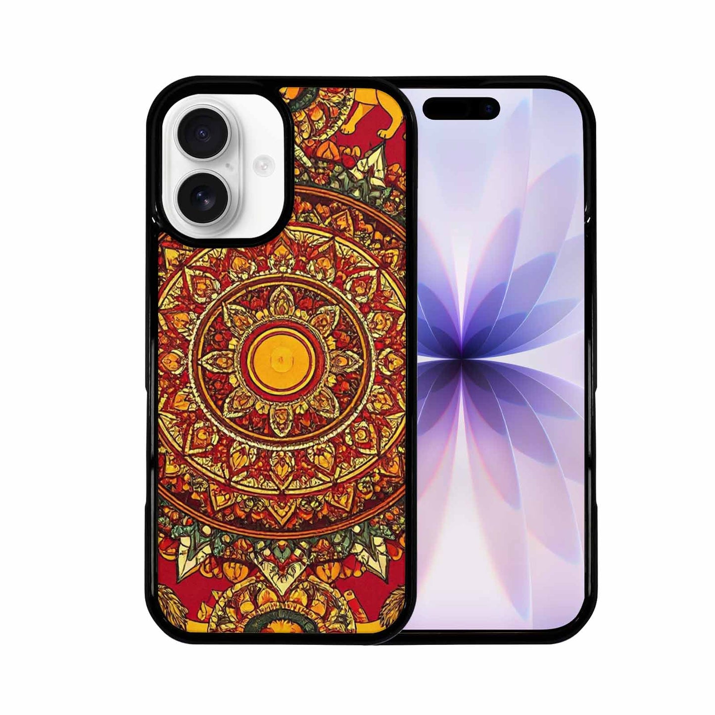 iPhone 17 Case — Mandala Lions Original Art, Custom Print Case Cover