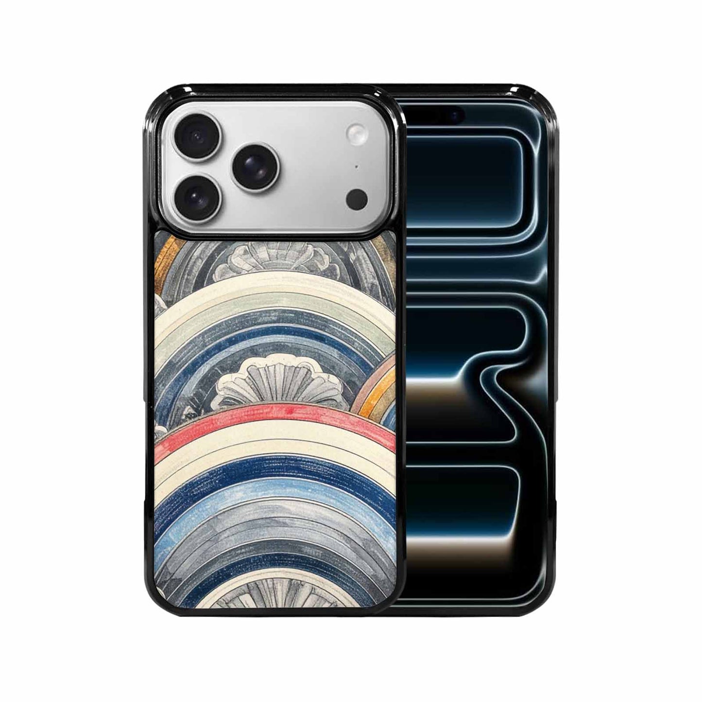 iPhone 17 Pro Max Case — Hand Drawn Damask Original Art, Custom Phone Case
