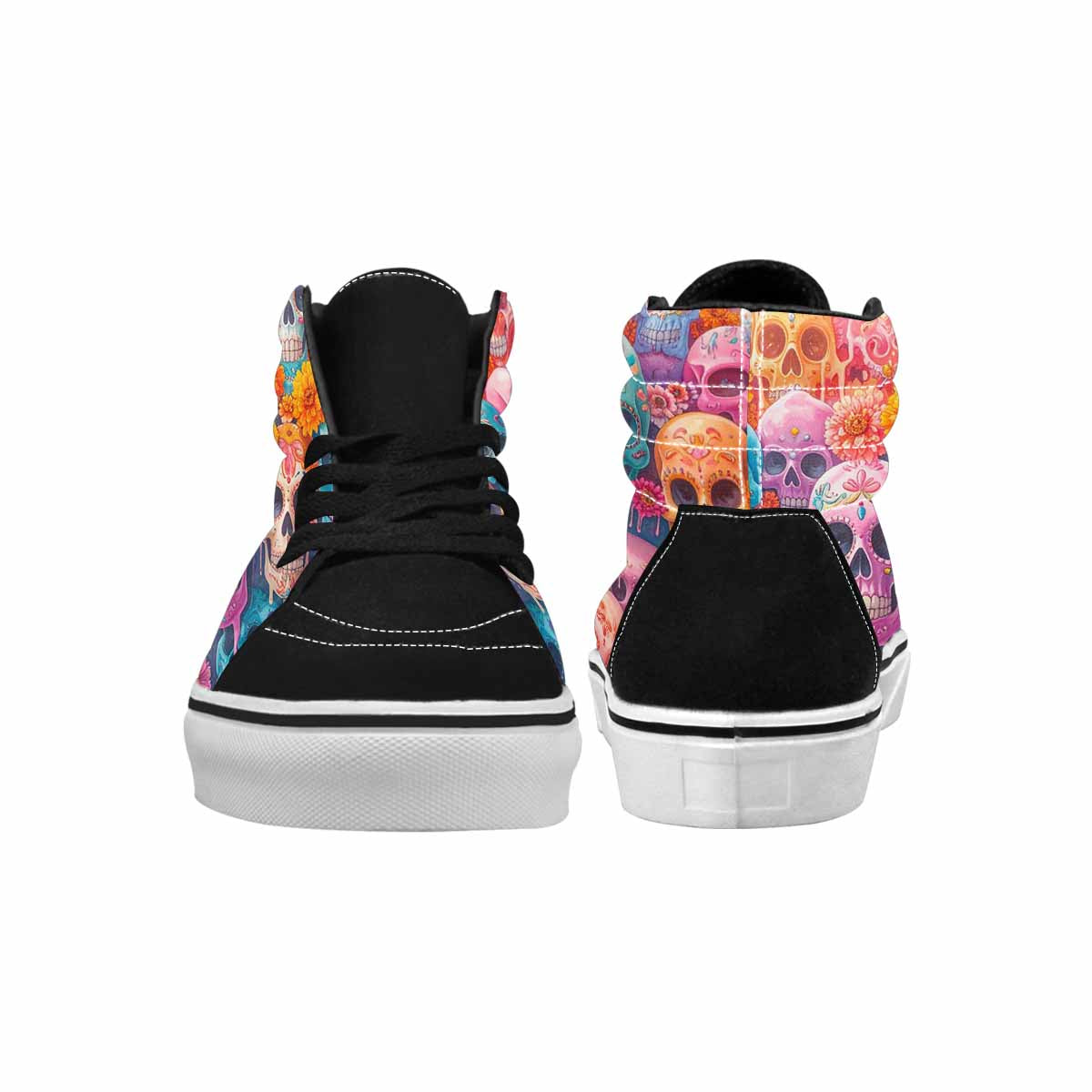 MEN'S Sugar Skulls Melting Sugar High Top Canvas Grunge Shoes