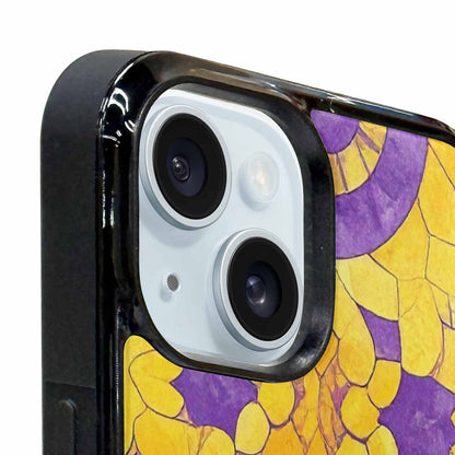 iPhone 15 Plus Case — Intersex Flag Color Theme Small Rainbow, Unique Phone Case Design