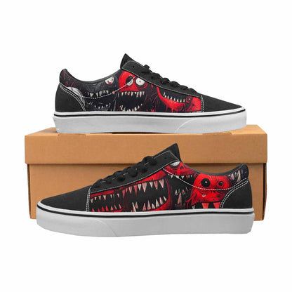 WOMEN'S Monsters (general) Lace-Up Canvas Vivid Custom Sneakers