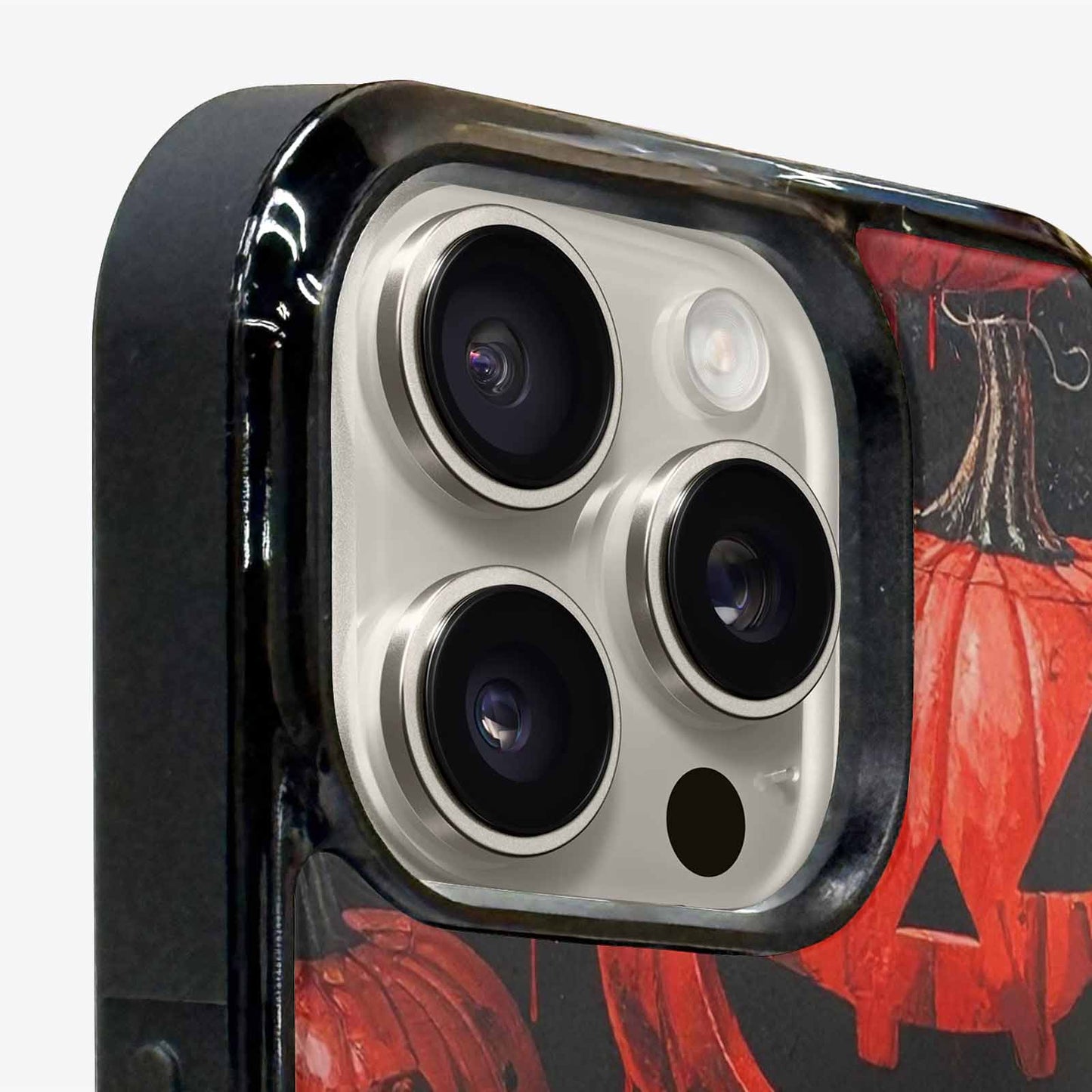 iPhone 15 Pro Max Case — Bloody Pumpkin Face Custom, Custom Designed Case Cover