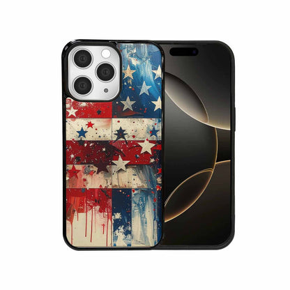 iPhone 15 Pro Max Case — Patriotic Stars And Stripes American Stars, Original Design Phone Case