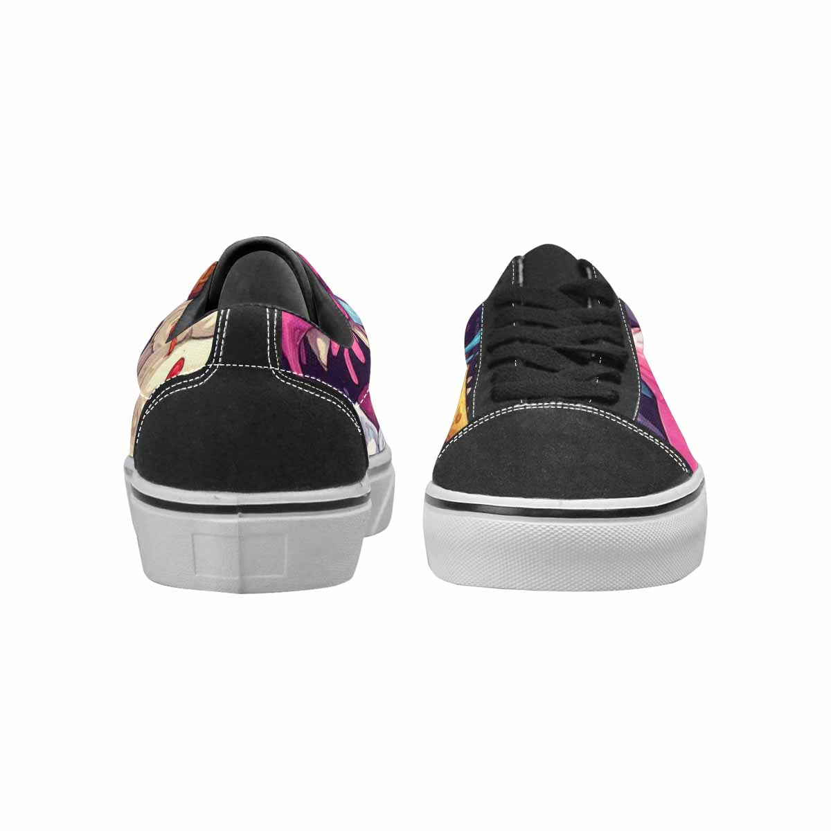 WOMEN'S Ice Cream Monsters  Lace-Up Canvas Grunge Custom Shoes