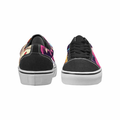 WOMEN'S Ice Cream Monsters  Lace-Up Canvas Grunge Custom Shoes