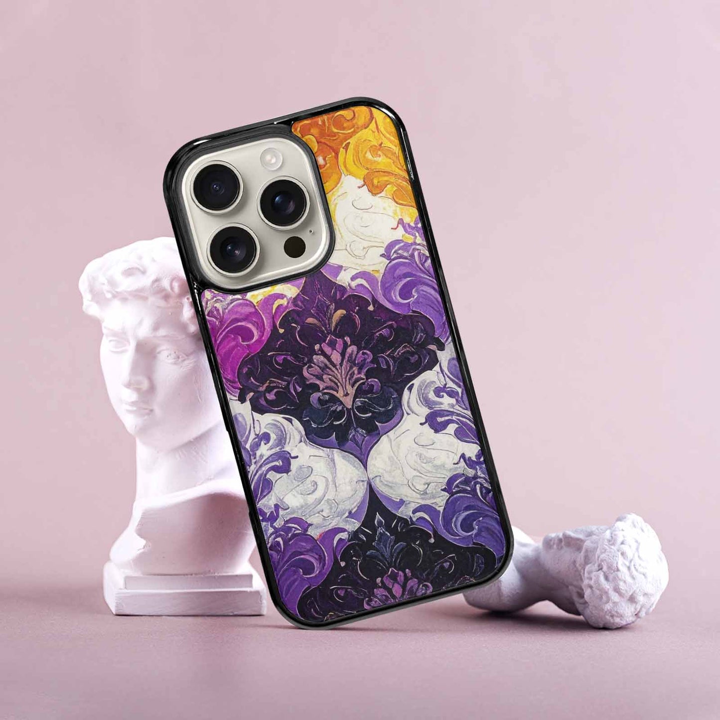 iPhone 16 Pro Case — Nonbinary Flag Color Theme Small Rainbow, Personalized Phone Case