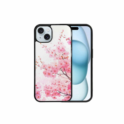 iPhone 15 Plus Case — Cherry Blossom Branch Cherry Blo Bir, Customized Protective Case