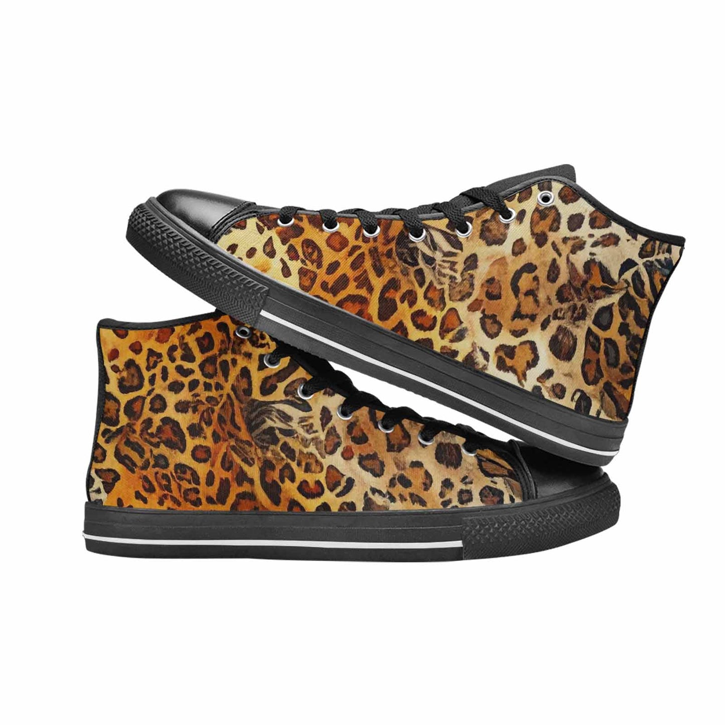 MEN'S Animal Print High Top Canvas Grunge Custom Sneakers