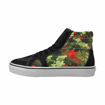 MEN'S Military Camouflage Blotch High Top Canvas Cottagecore Custom Sneakers
