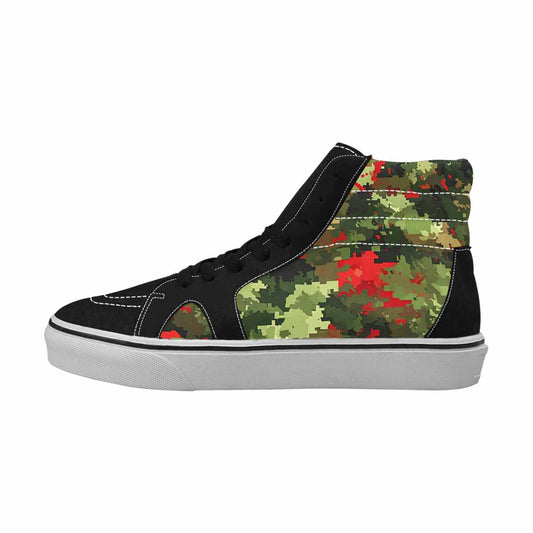 MEN'S Military Camouflage Blotch High Top Canvas Cottagecore Custom Sneakers