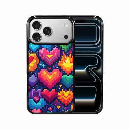 iPhone 17 Pro Max Case — Pixel Art Bit Burst Original Art, Custom Designed Case Cover