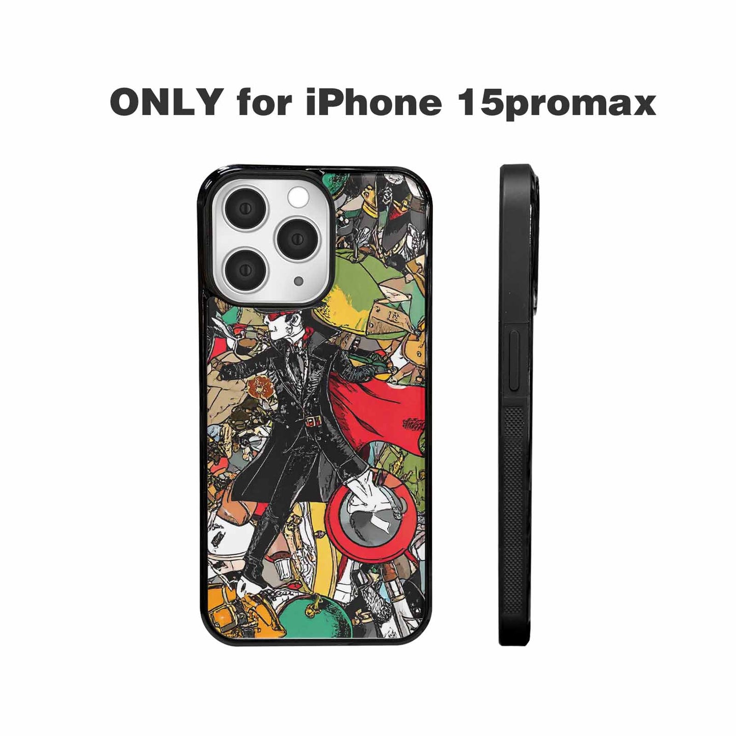 iPhone 15 Pro Max Case — Noir Spy Silhouette Pen Ink Noir, Custom Art Phone Cover