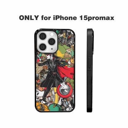 iPhone 15 Pro Max Case — Noir Spy Silhouette Pen Ink Noir, Custom Art Phone Cover
