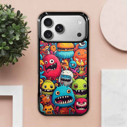 iPhone 17 Pro Max Case — Small Cartoon Monster Character Cartoon Cute, Custom Printed Phone Case