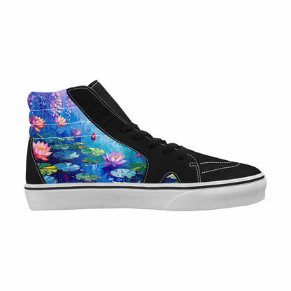 MEN'S Full Color Vibrant Monet High Top Canvas Vivid Custom Sneakers