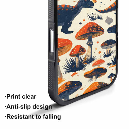iPhone 17 Pro Case — Vintage Dinosaurs Mushroom Retro Vintage, Original Design Phone Case