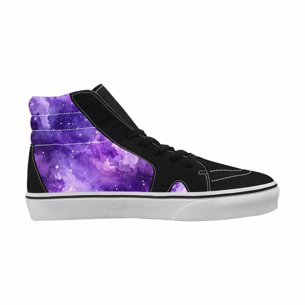 WOMEN'S Galaxy Art - High Top Canvas Dark Academia Shoes