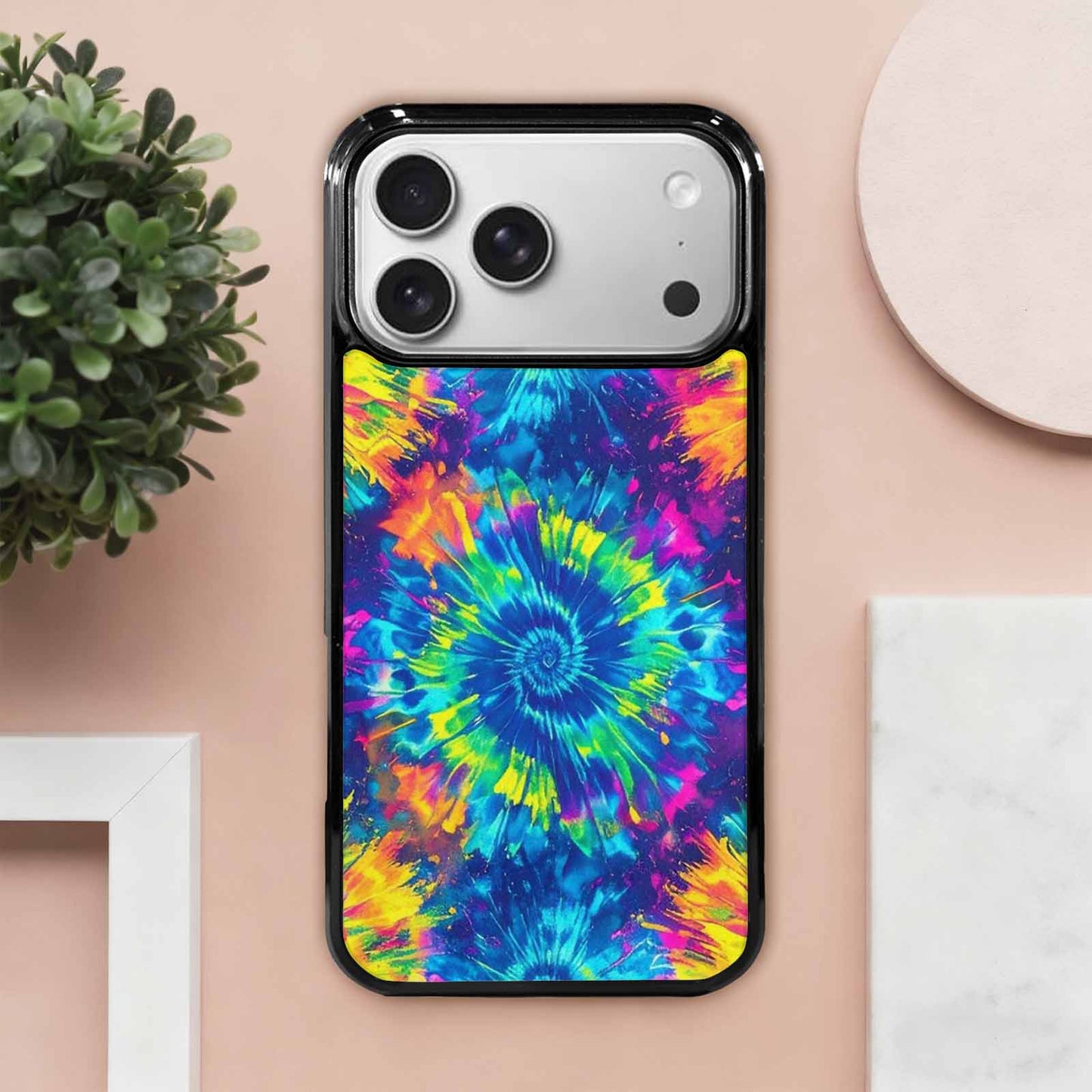 iPhone 17 Pro Max Case — Tie Dye Neon Acid Tie Dye, Custom Made Phone Cover