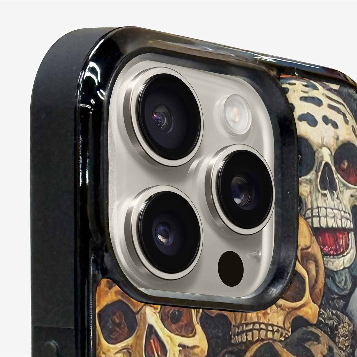 iPhone 16 Pro Max Case — Skulls Pattern Hundreds Of Sma 1q9, Custom Printed Phone Case