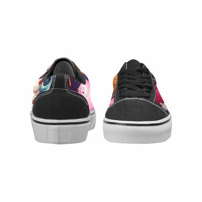 WOMEN'S Ice Cream Monsters  Lace-Up Canvas Dark Academia Custom Sneakers