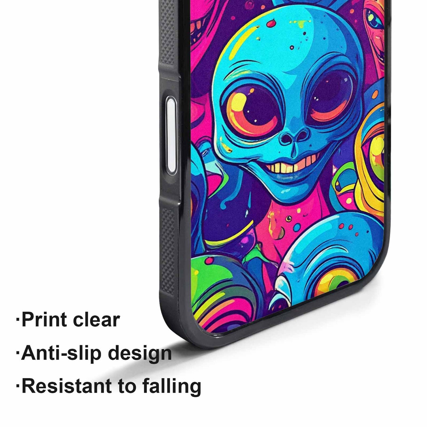 iPhone 17 Air Case — Alien Ufo Cartoon Alien Scifi, Custom Made Phone Cover