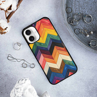iPhone 16 Plus Case — Progress Pride Flag Color Theme Small, Customized Protective Case