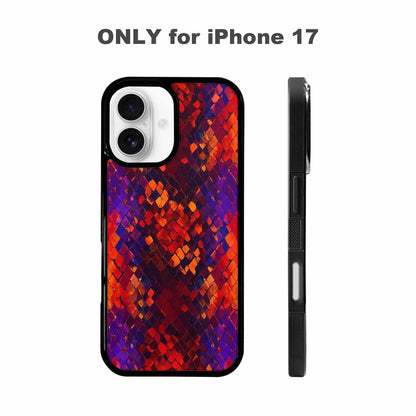 iPhone 17 Case — Snake Print Dark Seamless Animal Print, Custom Printed Phone Case