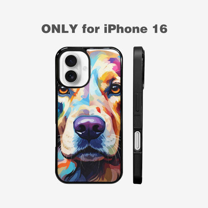 iPhone 16 Case — Golden Retriever Watercolor Art Pattern, Personalized Phone Case