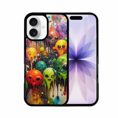 iPhone 17 Case — Aliens Camomelting Aliens Patt Alien Scifi, Custom Print Case Cover