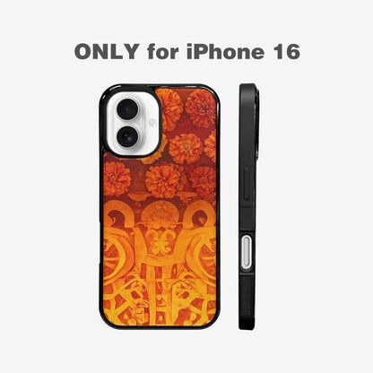iPhone 16 Case — Marigold Day Of The Dead Marigold, Custom Art Phone Cover