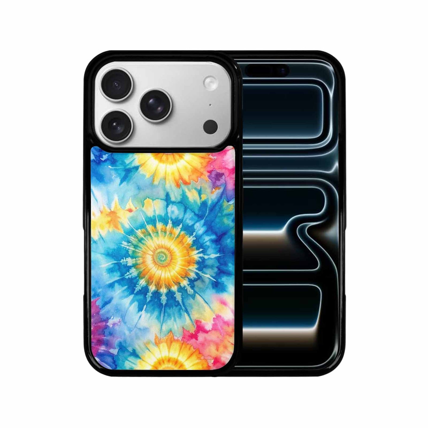 iPhone 17 Pro Case — Small Tie Dye Swirl Pattern Tie, Original Design Phone Case